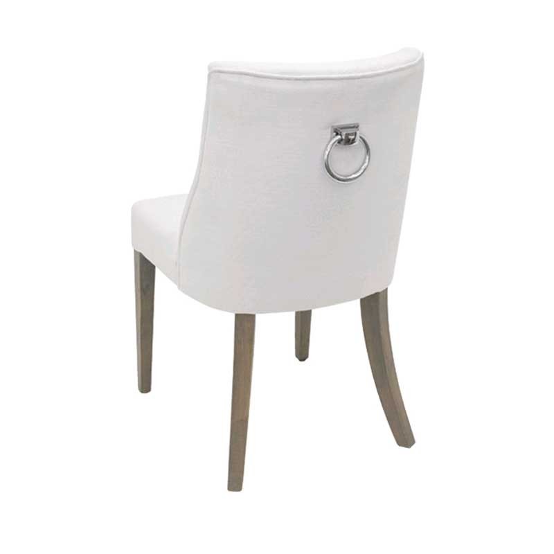 Dining chairs with discount ring pulls on back