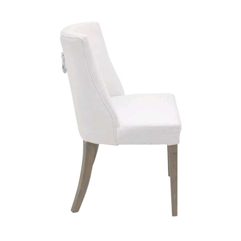 Ivory Tufted Dining Chairs 54, Mereen Ivory Upholstered Dining Chair