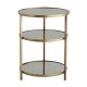 PERCY END TABLE BRASS