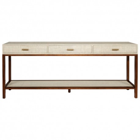 BOYD BLUE CLIFTON CONSOLE PUMICE 3 DRAWER