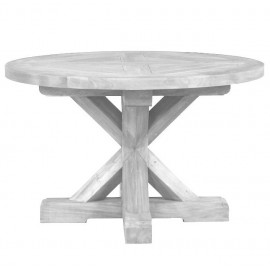 COUNTRY COTTAGE TRESTLE ROUND DINING TABLE