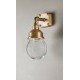 DOME WALL LAMP ANTIQUE BRASS