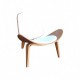 SHELL CHAIR - LEATHER REPLICA